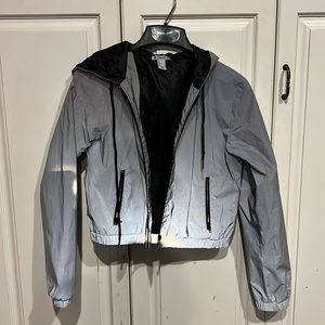 Forever 21 metallic cropped jacket size S